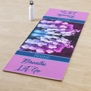 Lacecap Hydrangea Flower Personalised Yoga Mat