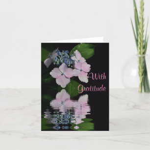 Lacecap Hydrangea Thank You Card