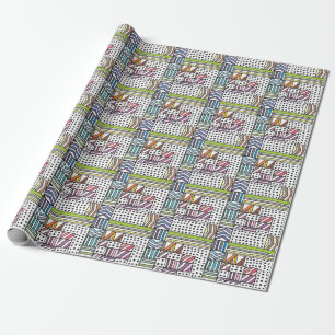 Laced Beige Lilac: Seamless Vintage Wrapping Paper