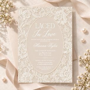 Laced In Love Bridal Shower Invitation