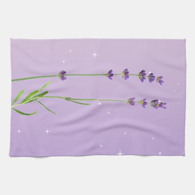 Lacender touch - Soft Purple Kitchen Towel (Horizontal)