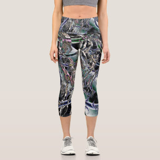 Lacerations in Time Capri Leggings