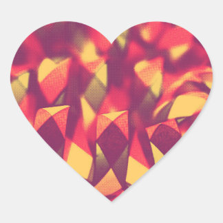 LACES PINKISH  HEART STICKER