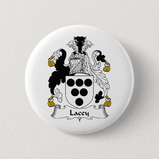Lacey Family Crest 6 Cm Round Badge