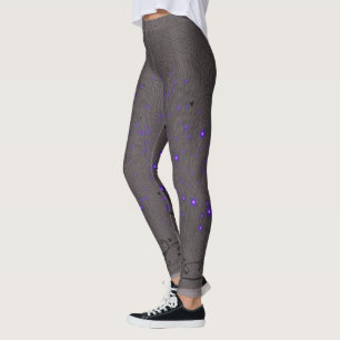 Lacey Purple Firefly Effect Leggings
