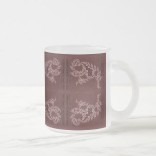 Lacey Swimmer - Ruby Frosted Glass Coffee Mug