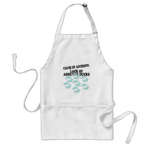 Lack of Adhesive Ducks Humour Standard Apron