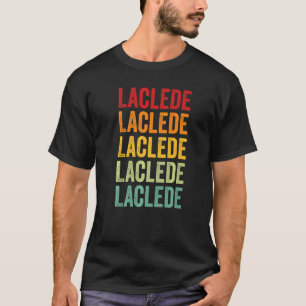 Laclede County Missouri Rainbow Text T-Shirt