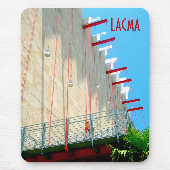 LACMA Los Angeles Museum Modern Art Photograph Mouse Pad (Front)