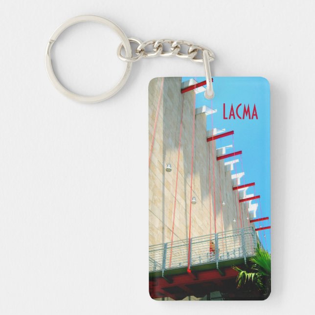 LACMA Museum Los Angeles Fine Art Photograph Keych Key Ring (Front)