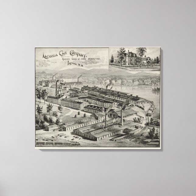 Laconia Car Company Canvas Print (Front)