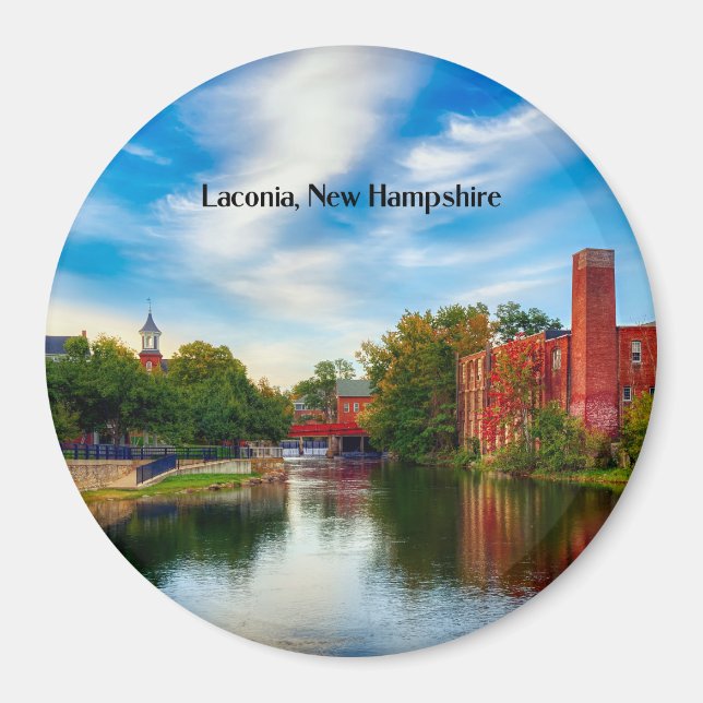 Laconia, New Hampshire, scenic landscape Magnet (Front)