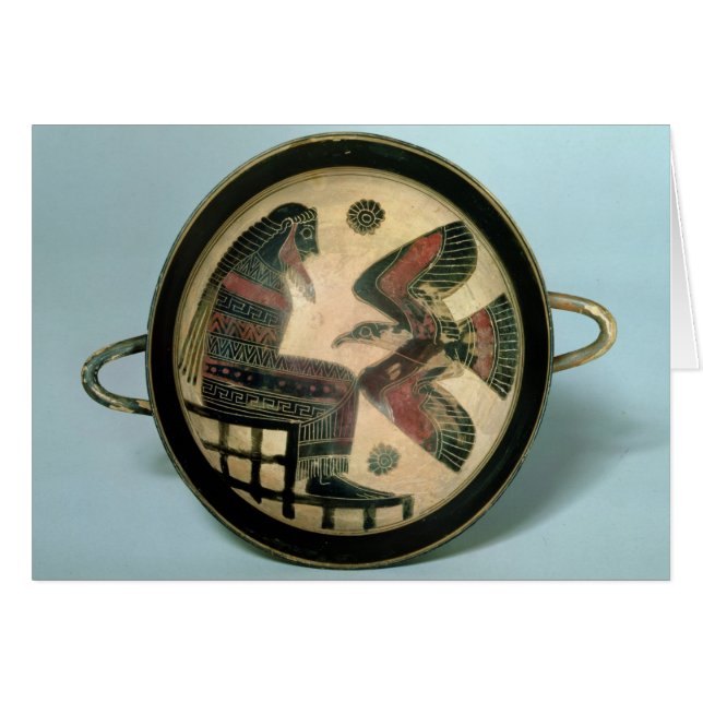 Laconian cup depicting Zeus and the eagle (Front Horizontal)