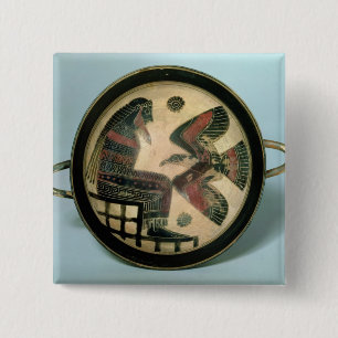 Laconian cup depicting Zeus and the eagle 15 Cm Square Badge