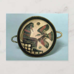 Laconian cup depicting Zeus and the eagle Postcard