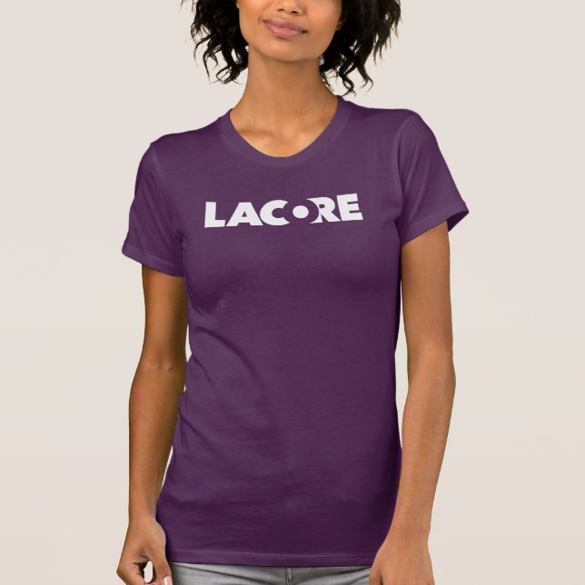 Lacore Purple and White logo T-Shirt (Front)
