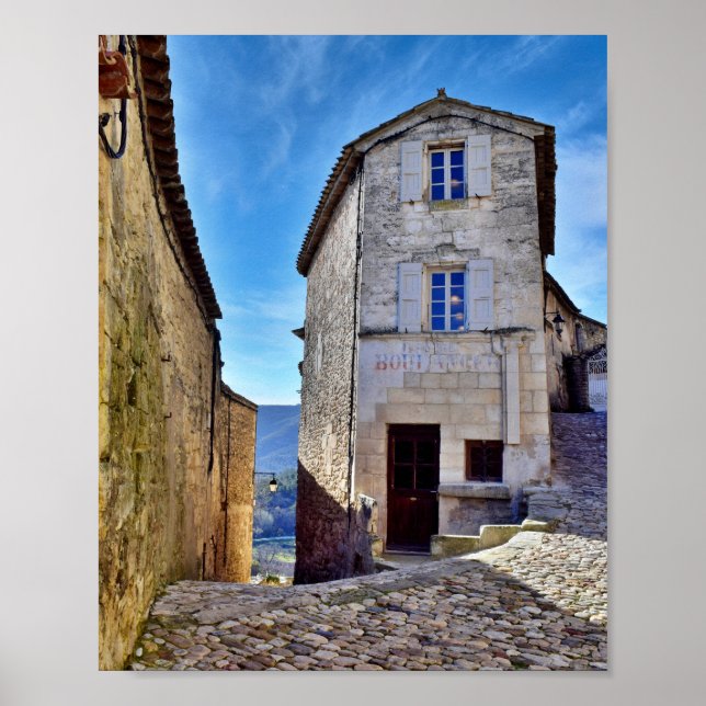 Lacoste City famous street in France Europe Poster (Front)