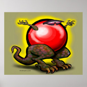 Lacrosse a Saurus Rex Poster