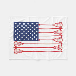 Lacrosse American Flag Blanket