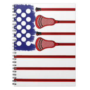 Lacrosse Americas Game Spiral Notebook