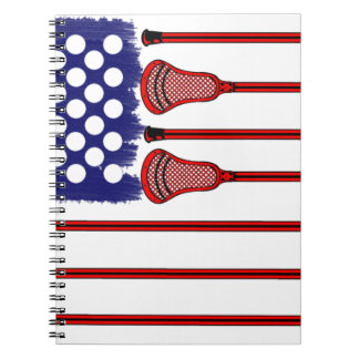 Lacrosse Americas Game Spiral Notebook