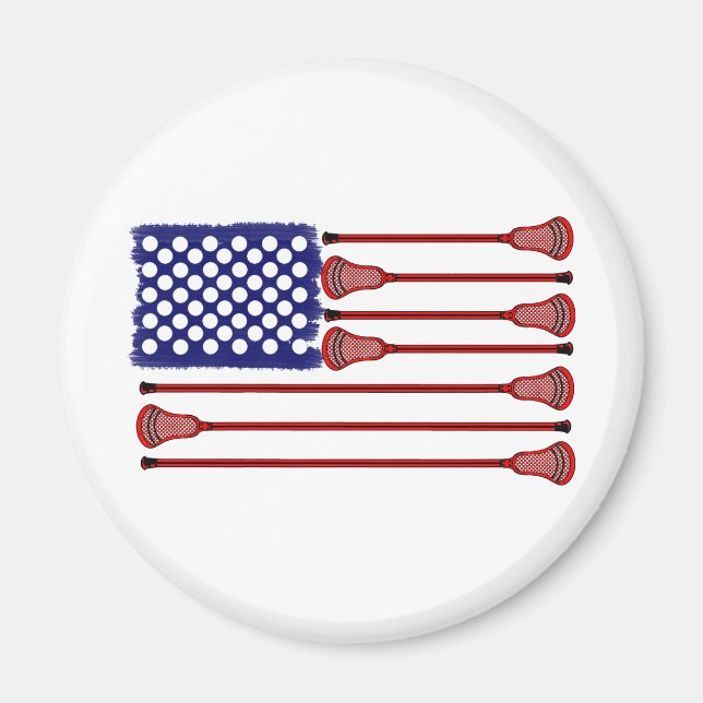 Lacrosse AmericasGame Magnet (Front)