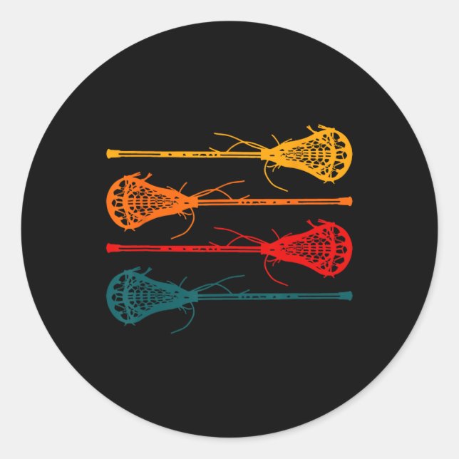 Lacrosse Apparel - Lacrosse 19  Classic Round Sticker (Front)