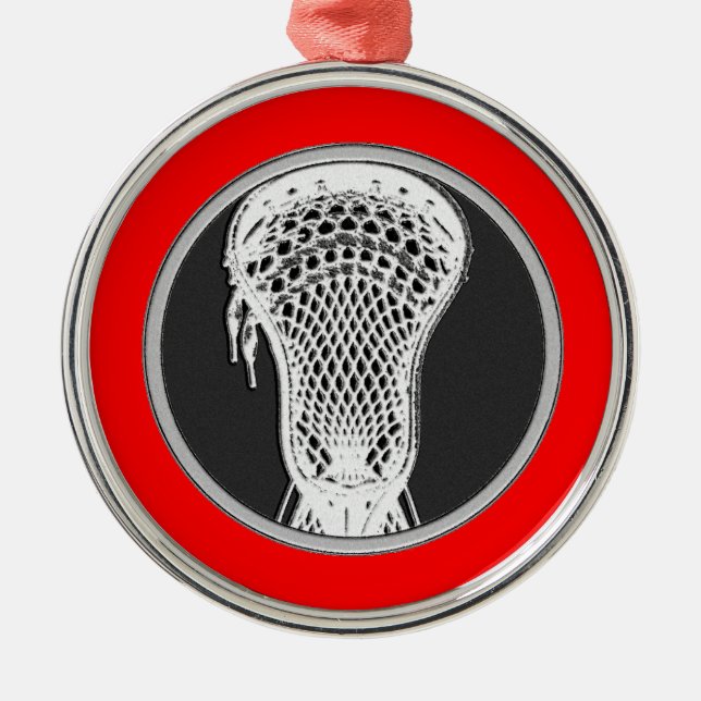 Lacrosse Award Metal Tree Decoration (Front)
