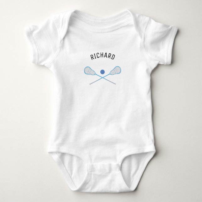 Lacrosse Baby | Custom Lacrosse Name Bodysuit (Front)