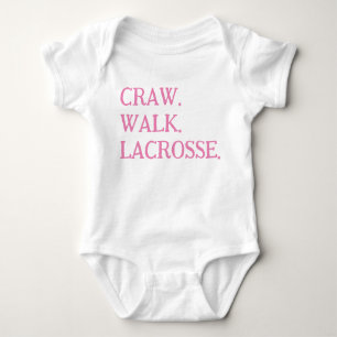 LACROSSE BABY GIRL ONSIE PINK WHITE TOP TSHIRT