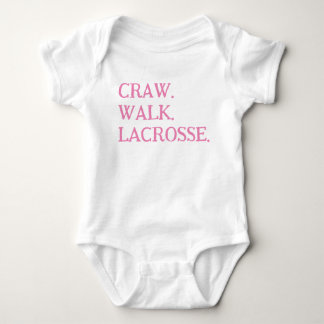 LACROSSE BABY GIRL ONSIE PINK WHITE TOP TSHIRT