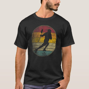 Lacrosse Ball Stick Helmet Vintage Retro 70s 80s 9 T-Shirt