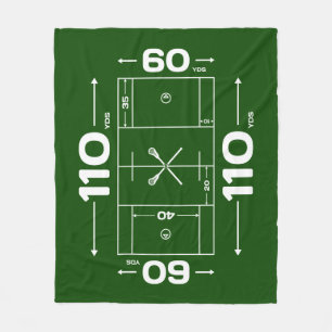 Lacrosse Blanket - Lacrosse Field Design