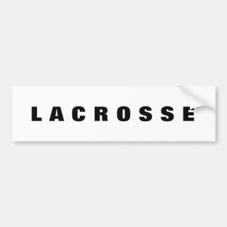 Lacrosse bumper sticker