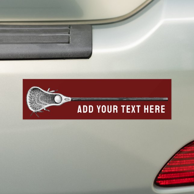 Lacrosse Bumper Sticker (On Car)