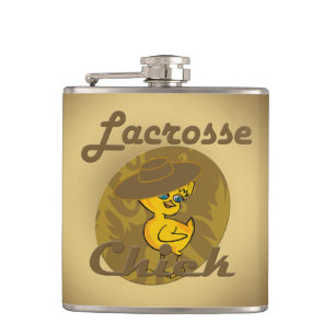 Lacrosse Chick #6 Hip Flask