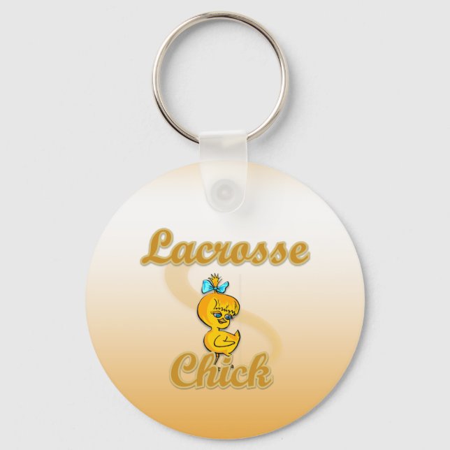 Lacrosse Chick Key Ring (Front)