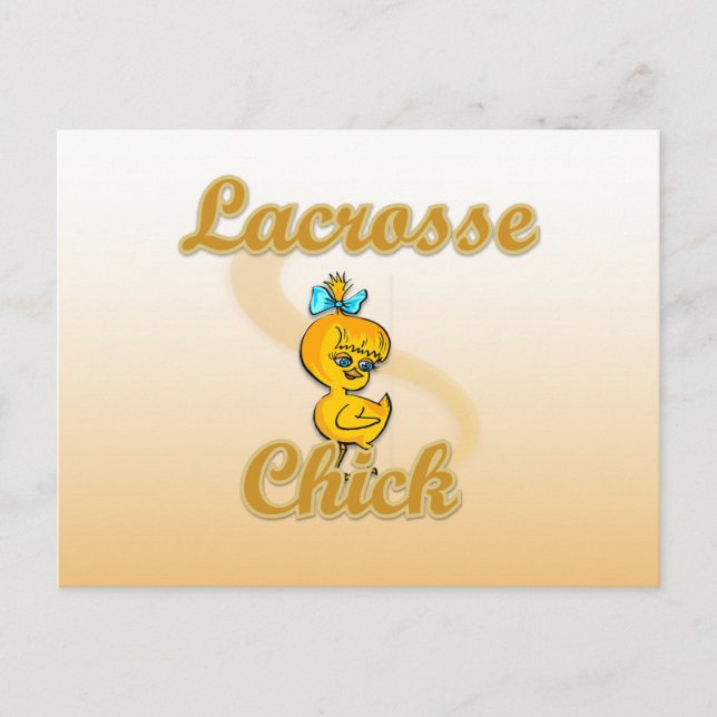 Lacrosse Chick Postcard (Front)