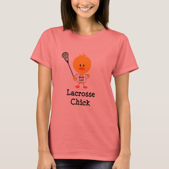 Lacrosse Chick Ringer T-shirt (Front)