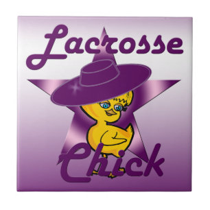 Lacrosse Chick Tile