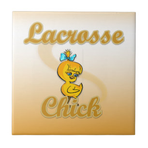 Lacrosse Chick Tile