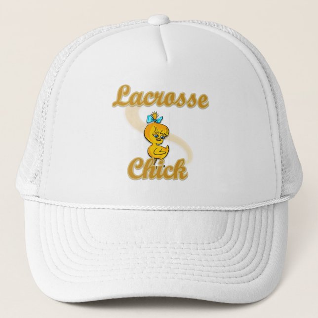 Lacrosse Chick Trucker Hat (Front)