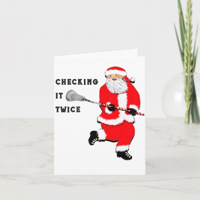 Lacrosse Christmas  Card (Front)