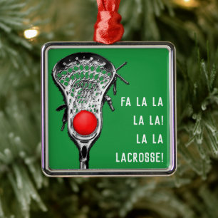 lacrosse Christmas cheer Metal Tree Decoration