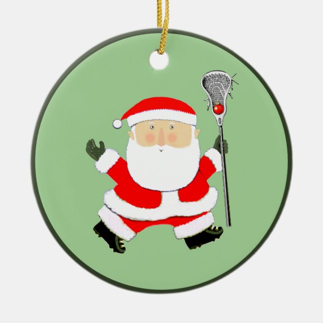 Lacrosse Christmas Collectable Ceramic Tree Decoration (Front)