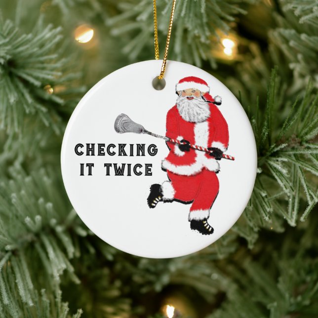 Lacrosse Christmas Collectable Ceramic Tree Decoration (Tree)