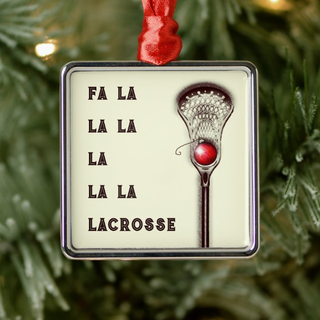 Lacrosse Christmas Collectable Metal Tree Decoration (Tree)