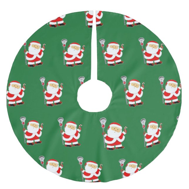 Lacrosse Christmas Decor Brushed Polyester Tree Skirt (Front)