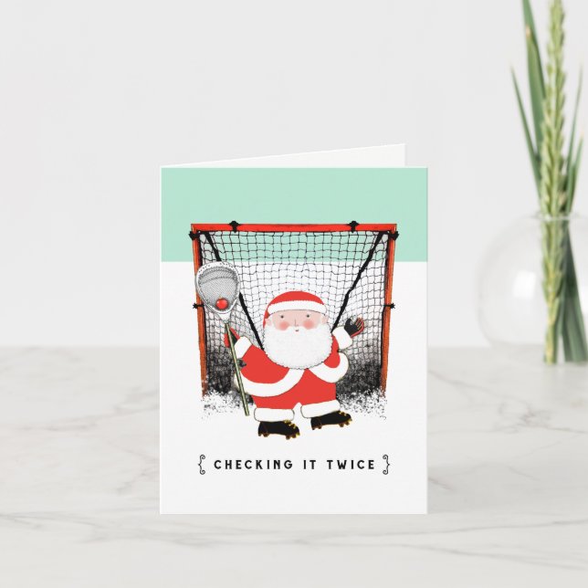 Lacrosse Christmas Holiday Card (Front)