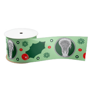 Lacrosse Christmas Holiday Gift Satin Ribbon